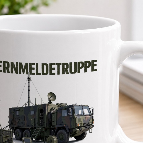 Tasse »Fernmeldetruppe – Verbindung schafft Führung.«