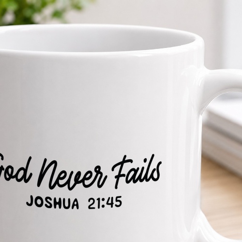 Tasse »God never fails«