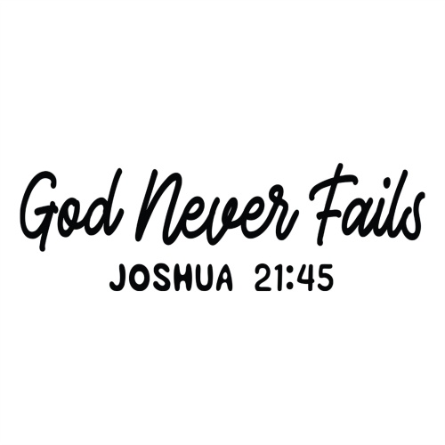 Tasse »God never fails«