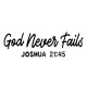 Tasse »God never fails«