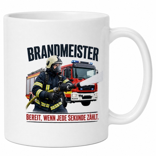 Tasse »Brandmeister – Bereit, wenn jede...