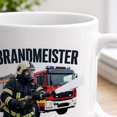 Tasse »Brandmeister – Bereit, wenn jede Sekunde zählt.«