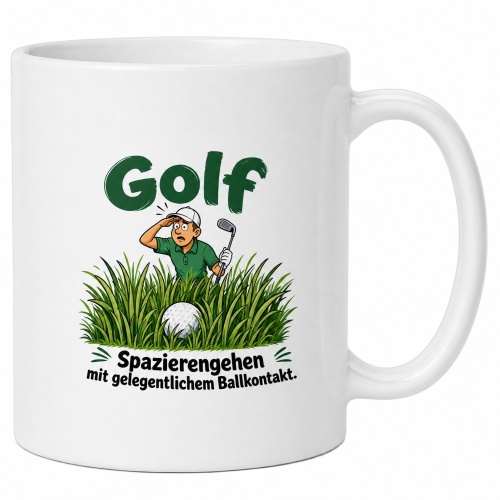 Tasse »Golf – Spazierengehen mit...