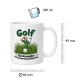 Tasse »Golf – Spazierengehen mit Ballkontakt«