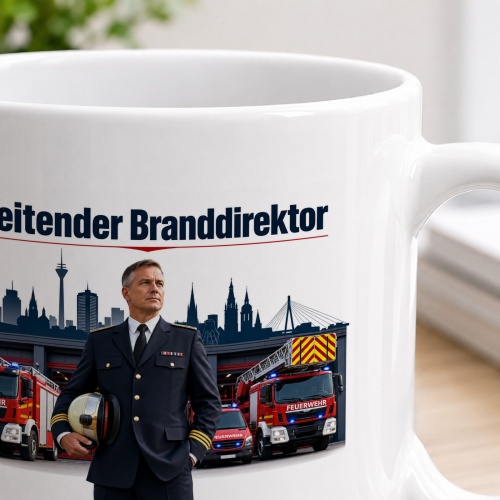 Tasse »Leitender Branddirektor – Verantwortung an der Spitze«