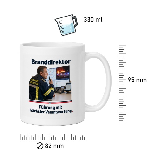 Tasse »Branddirektor – Führung mit Verantwortung«