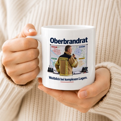 Tasse »Oberbrandrat – Weitblick bei komplexen Lagen«