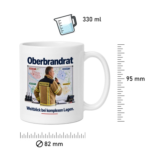 Tasse »Oberbrandrat – Weitblick bei komplexen Lagen«