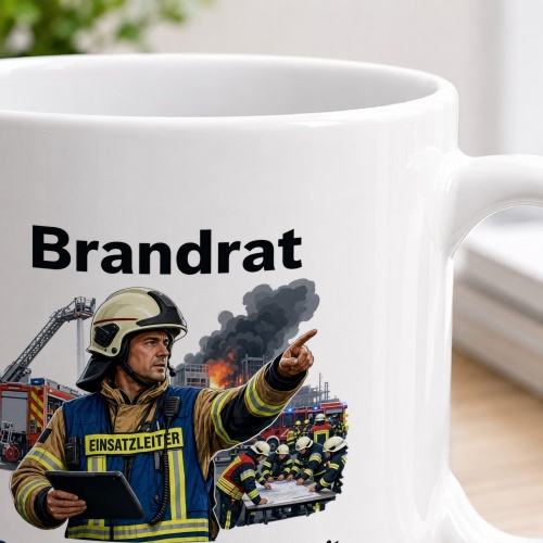 Tasse »Brandrat – Strategie. Führung. Sicherheit.«