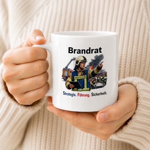 Tasse »Brandrat – Strategie. Führung. Sicherheit.«