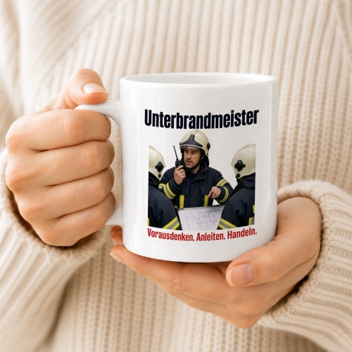 Tasse »Unterbrandmeister – Vorausdenken. Anleiten. Handeln.«
