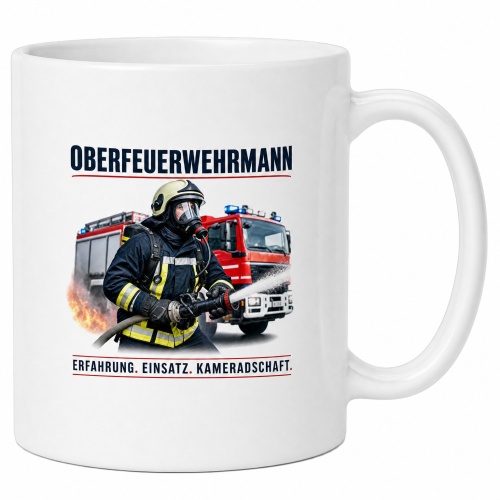 Tasse »Oberfeuerwehrmann – Erfahrung....