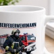 Tasse »Oberfeuerwehrmann – Erfahrung. Einsatz. Kameradschaft.«