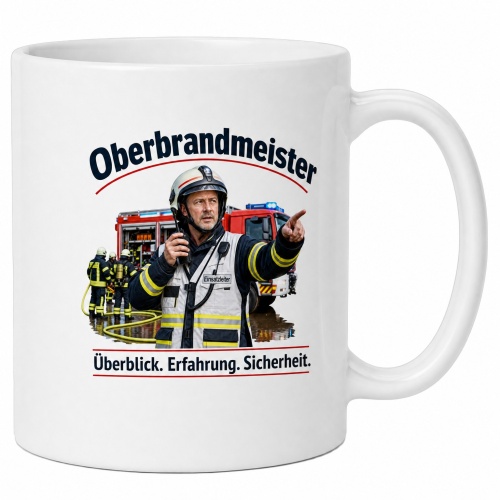 Tasse »Oberbrandmeister – Überblick....