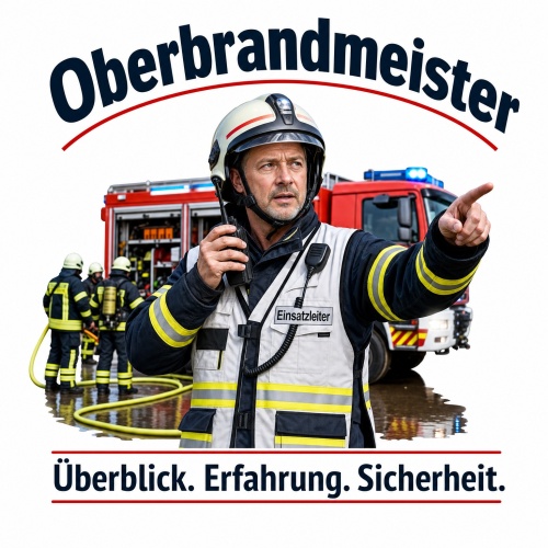 Tasse »Oberbrandmeister – Überblick....