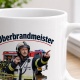 Tasse »Oberbrandmeister – Überblick. Erfahrung. Sicherheit.«