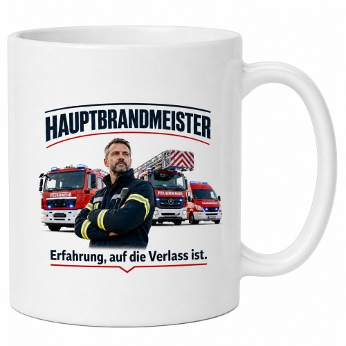 Tasse »Hauptbrandmeister – Erfahrung, auf die...