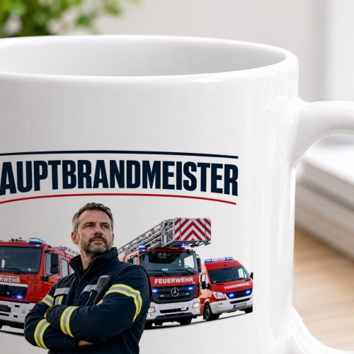 Tasse »Hauptbrandmeister – Erfahrung, auf die Verlass ist.«