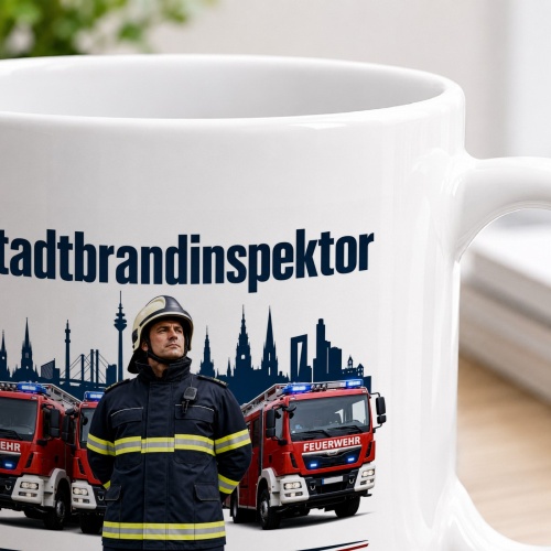 Tasse »Stadtbrandinspektor – Führung für eine starke Feuerwehr«
