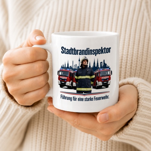 Tasse »Stadtbrandinspektor – Führung für eine starke Feuerwehr«