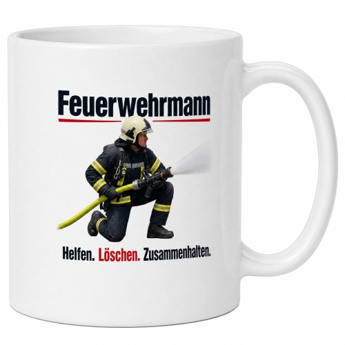 Tasse »Feuerwehrmann – Helfen. Löschen....