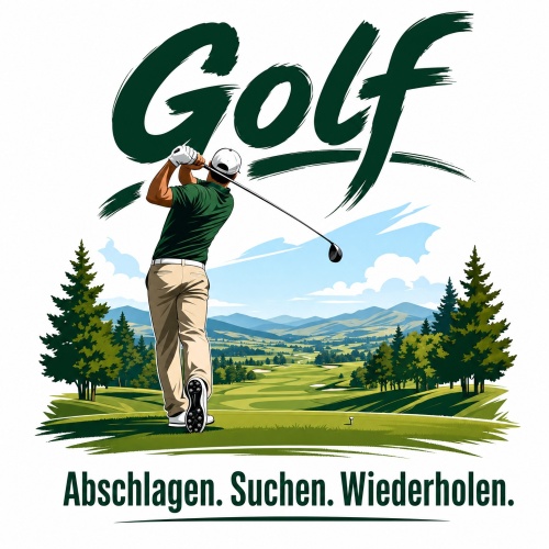Tasse »Golf – Abschlagen. Suchen....