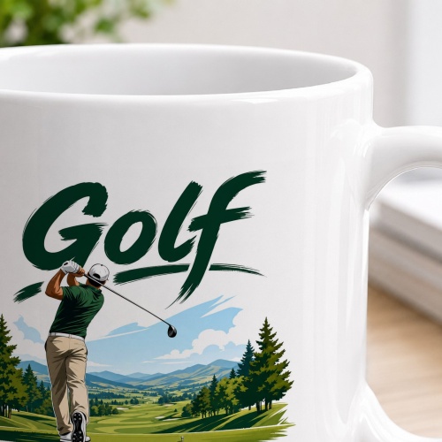 Tasse »Golf – Abschlagen. Suchen. Wiederholen.«