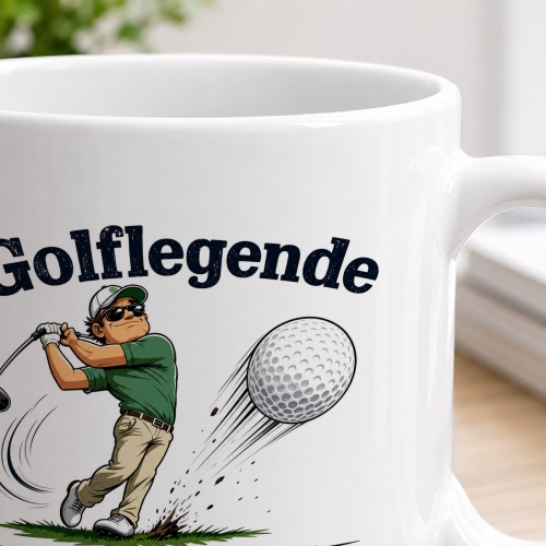 Tasse »Golflegende – zumindest am 19. Loch«