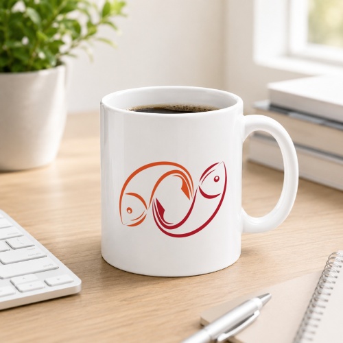 Tasse »Zwei Fische Motiv«