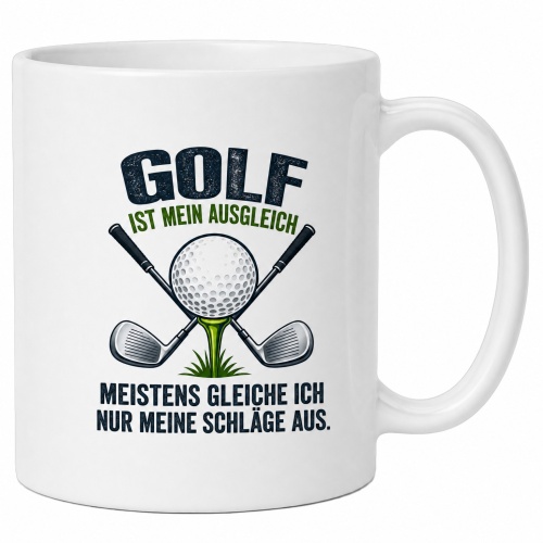 Tasse »Golf ist mein Ausgleich«