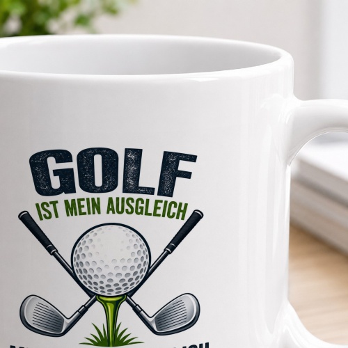 Tasse »Golf ist mein Ausgleich«