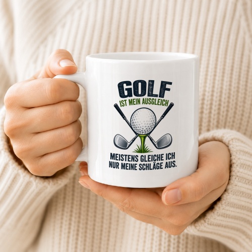 Tasse »Golf ist mein Ausgleich«