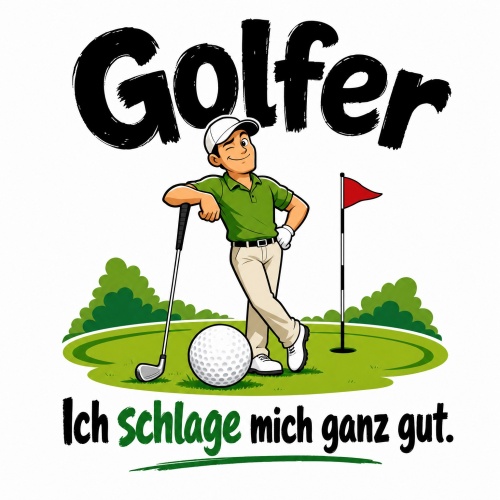 Tasse »Golfer – Ich schlage mich ganz gut«