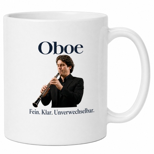 Tasse »Oboe – Fein. Klar....
