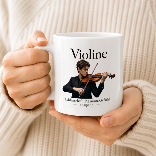 Tasse »Violine – Leidenschaft. Präzision. Gefühl.«