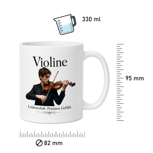 Tasse »Violine – Leidenschaft. Präzision. Gefühl.«
