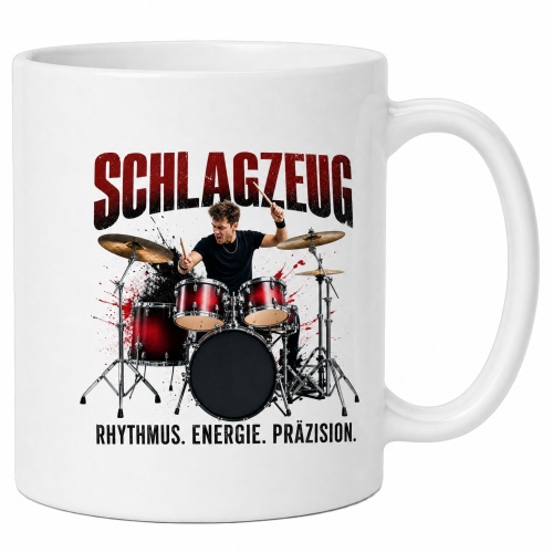 Tasse »Schlagzeug – Rhythmus. Energie....