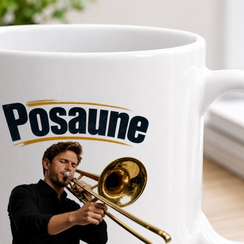 Tasse »Posaune – Stark. Voll. Beweglich.«