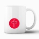 Tasse "Schlichtes Kreuz - Rot"