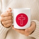 Tasse »Schlichtes Kreuz - Rot«