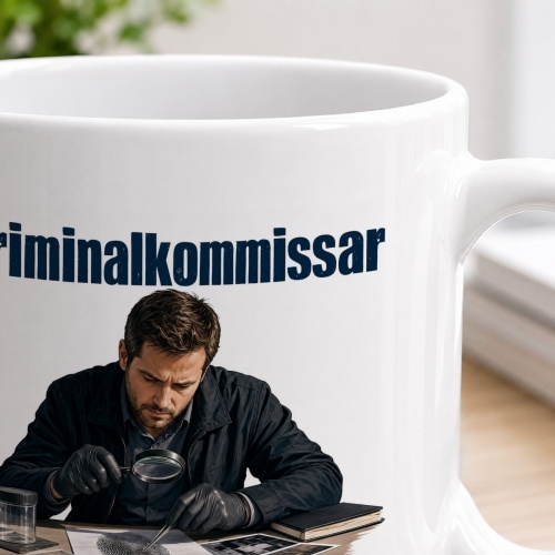 Tasse »Kriminalkommissar – Spuren lesen«
