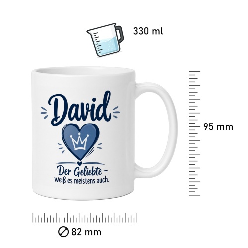 Tasse »David – Der Geliebte«