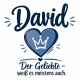 Tasse »David – Der Geliebte«
