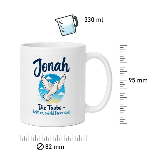 Tasse »Jonah – Die Taube hebt ab«