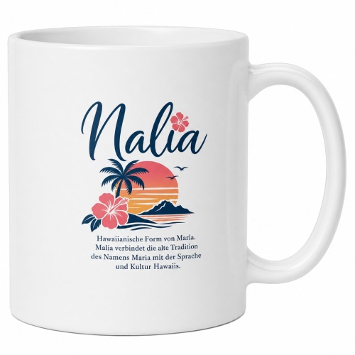 Tasse »Nalia – Hawaii-Name &...