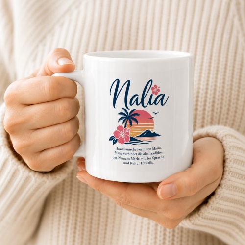 Tasse »Nalia – Hawaii-Name & Bedeutung«