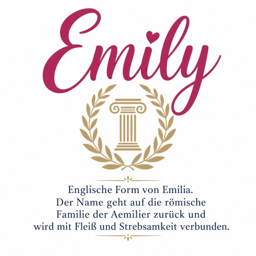 Tasse »Emily – Namensbedeutung & Ursprung«