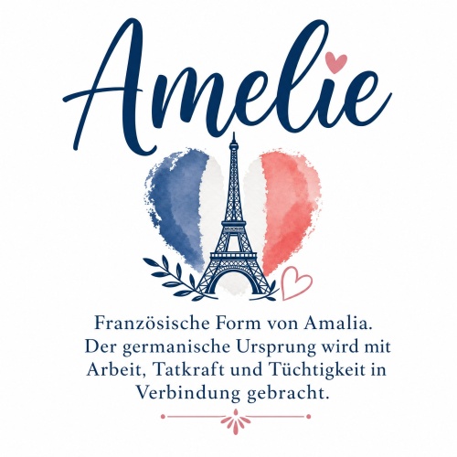 Tasse »Amelie – französischer Name &...