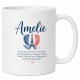Tasse »Amelie – französischer Name & Eiffelherz«