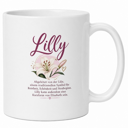 Tasse »Lilly – Bedeutung & Lilie«